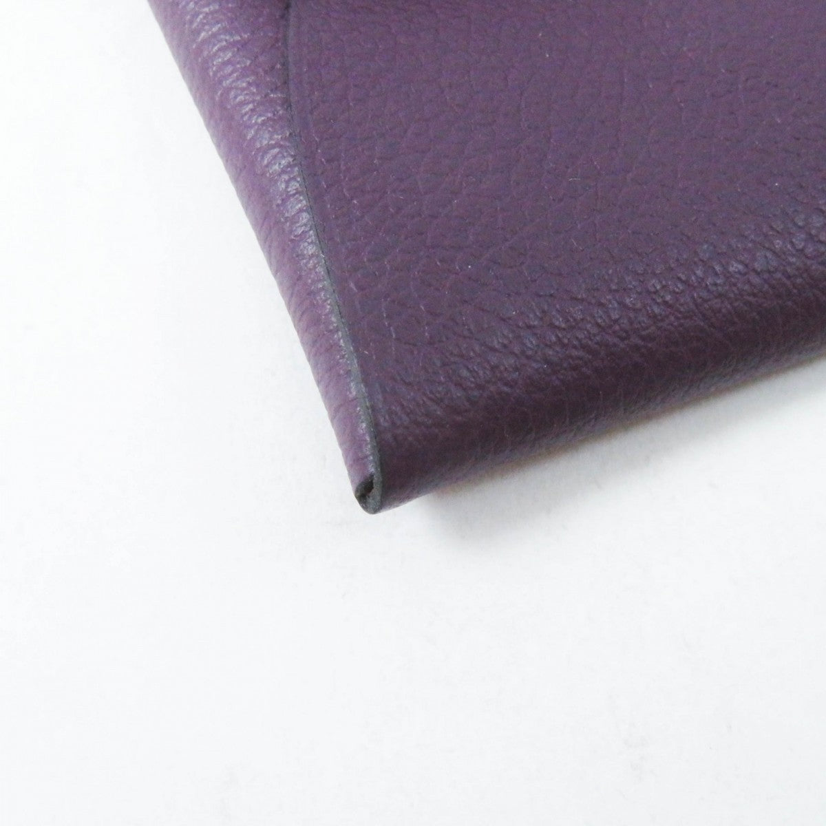 HERMES Coin case Evercolor purple BASTIA VERSO Bastia Verso