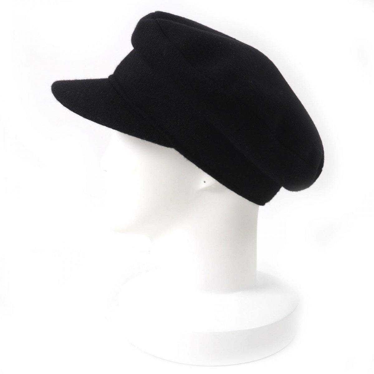 HERMES Casquette cashmere black 58