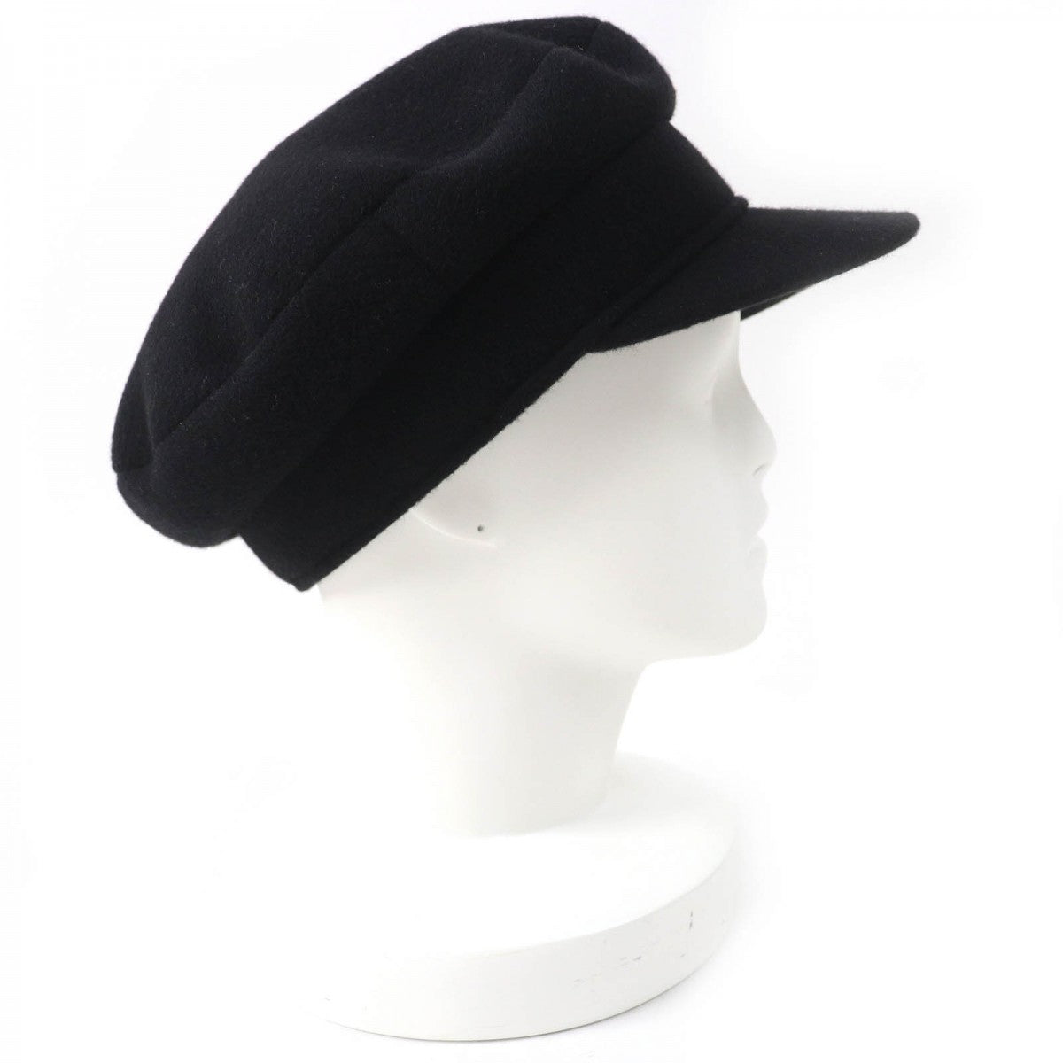 HERMES Casquette cashmere black 58