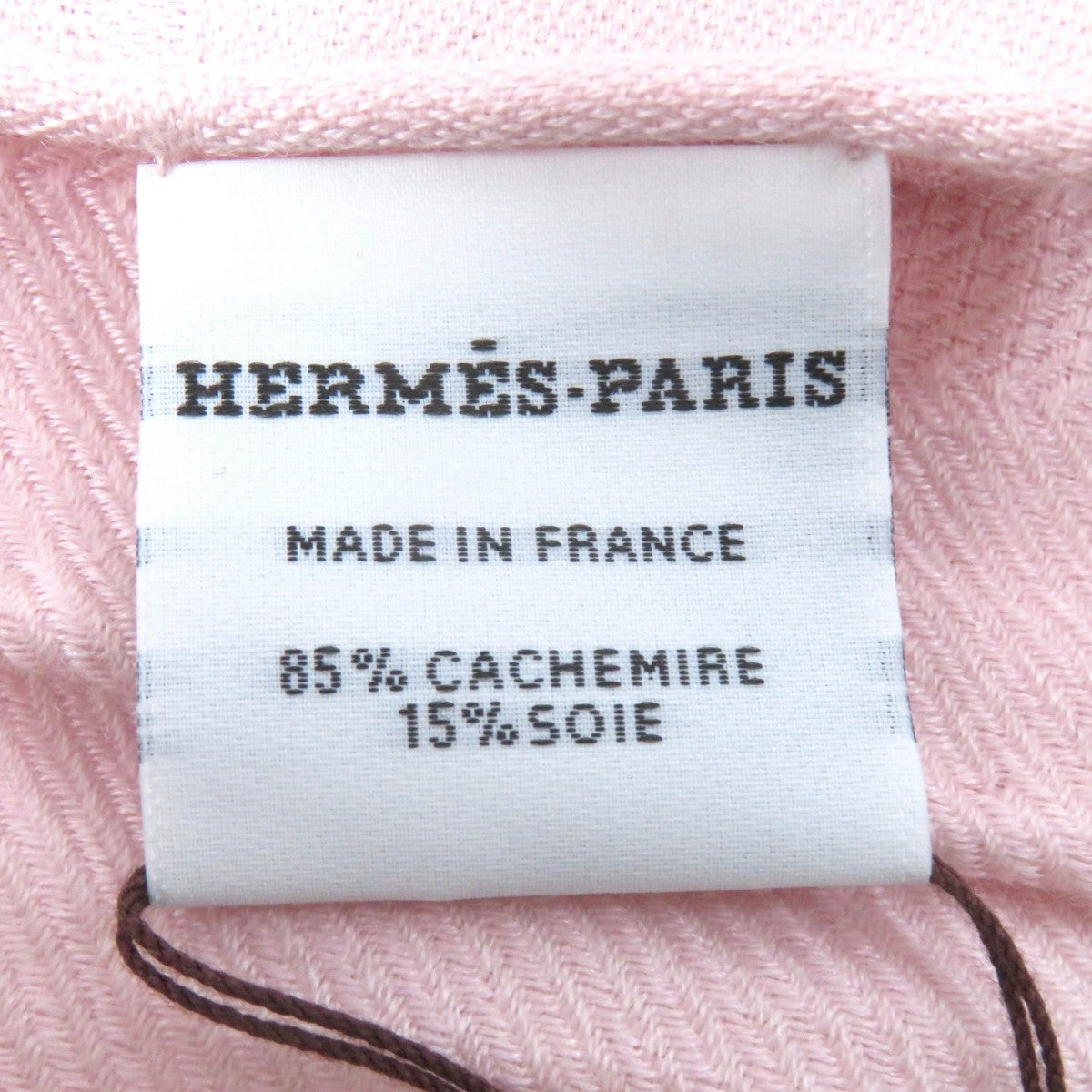 HERMES Stall cashmere pink New Libris