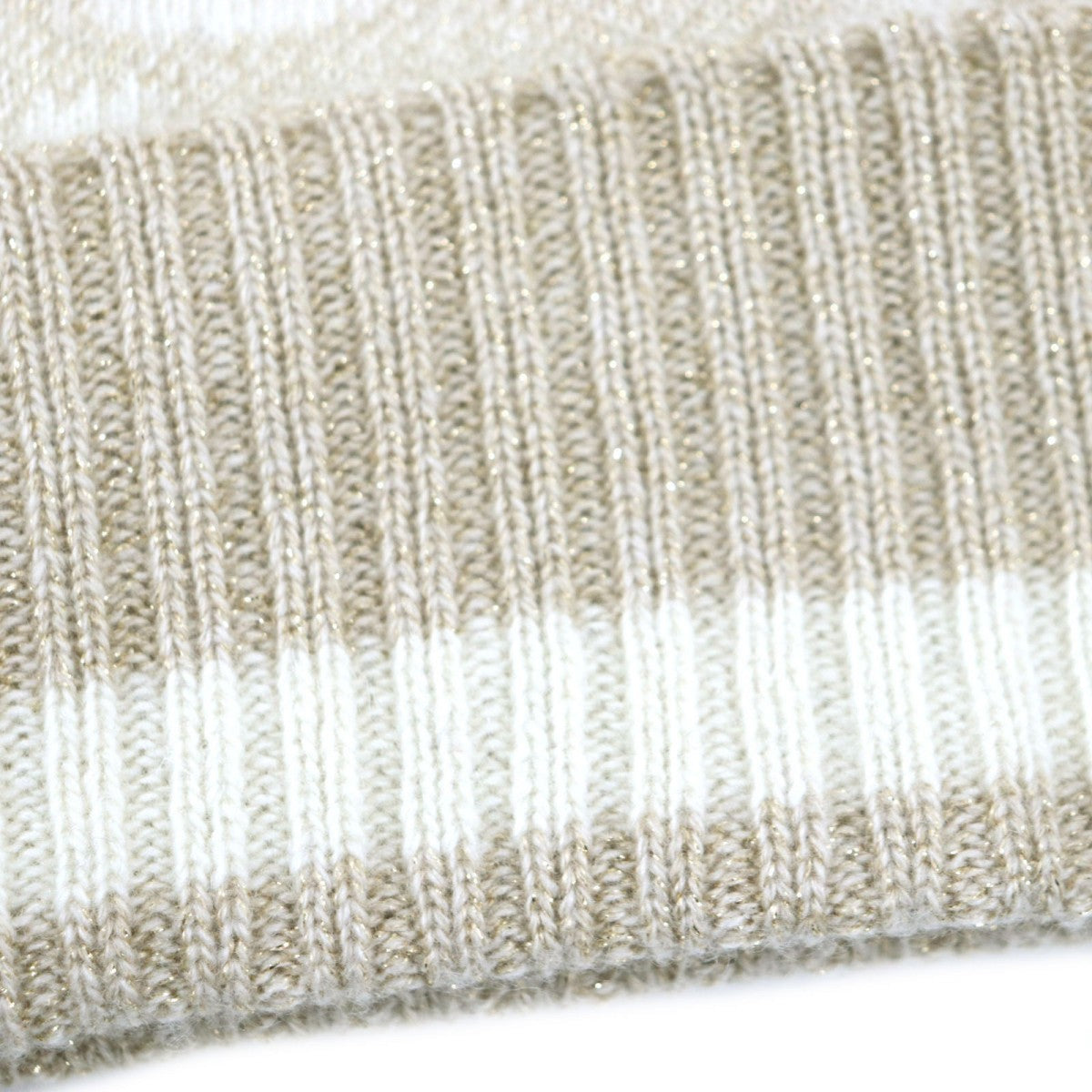 GUCCI Knit cap 765053 cashmere camel white GG Cashmere Jacquard Cap M