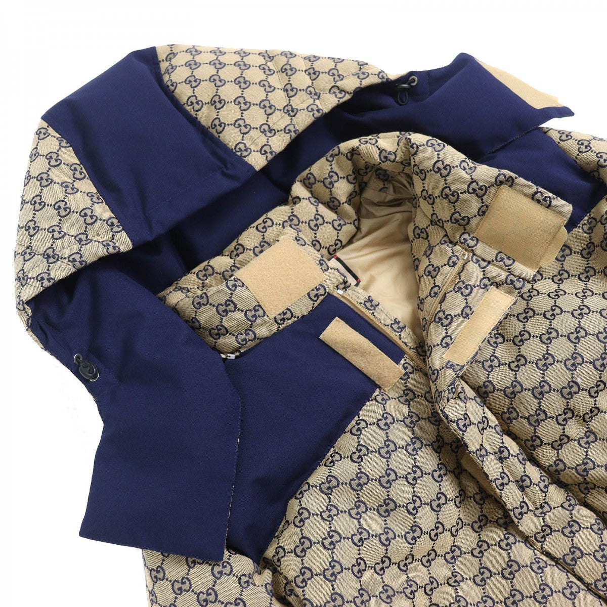 GUCCI Down jacket 715535 cotton Beige navy 48