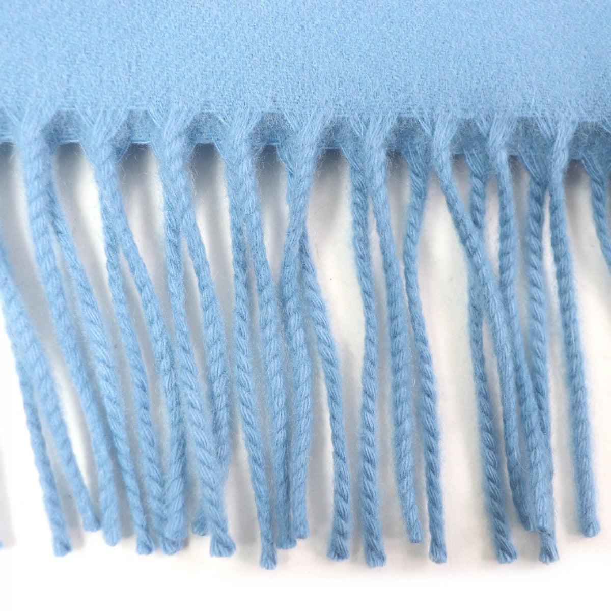 HERMES Scarf cashmere blue
