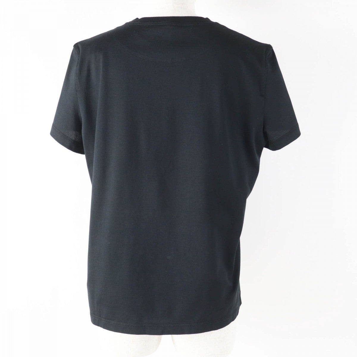 HERMES Short sleeve T-shirt 4H4643DA cotton black Cartouche Mall 42