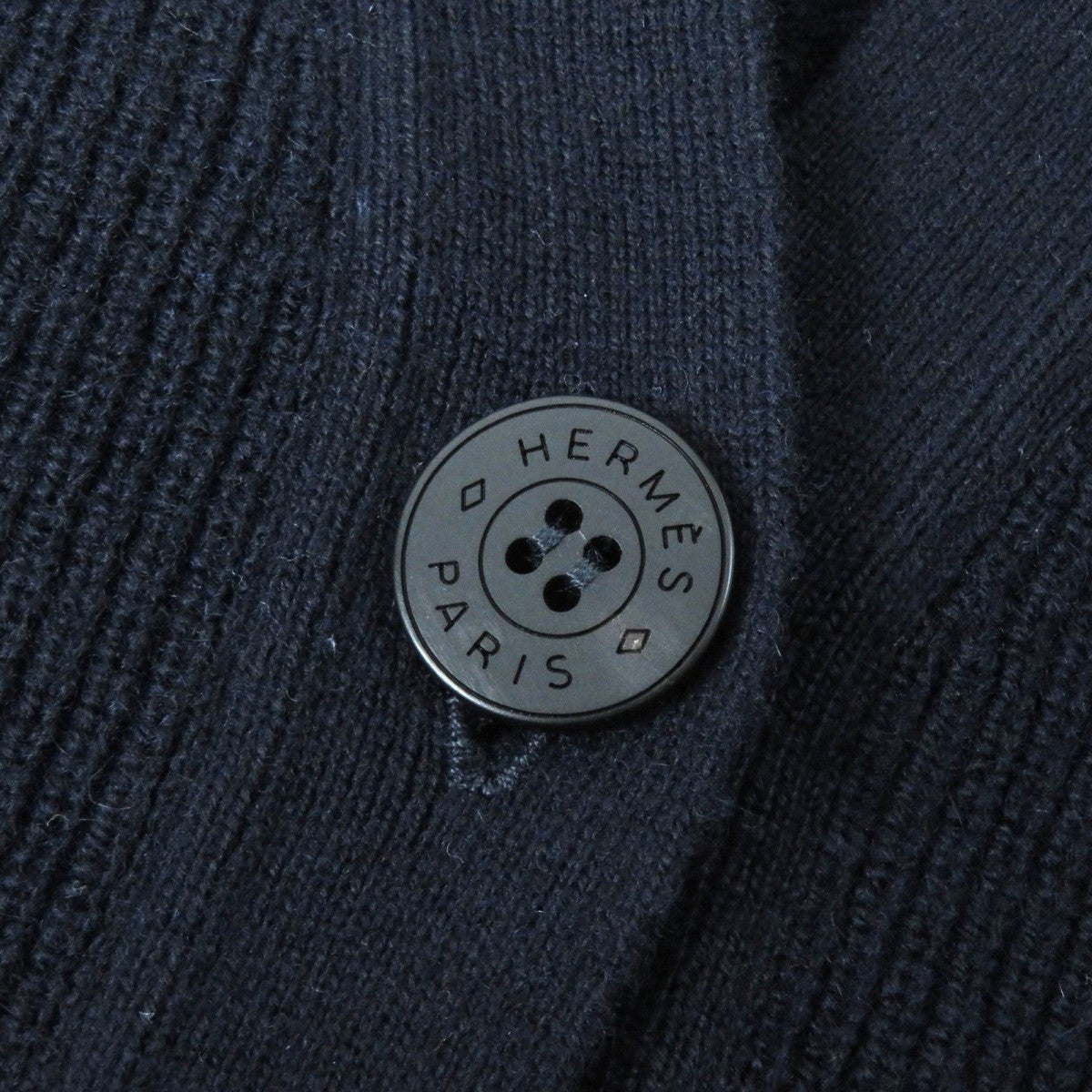 HERMES cardigan 4E2701D1 cashmere Dark navy 38