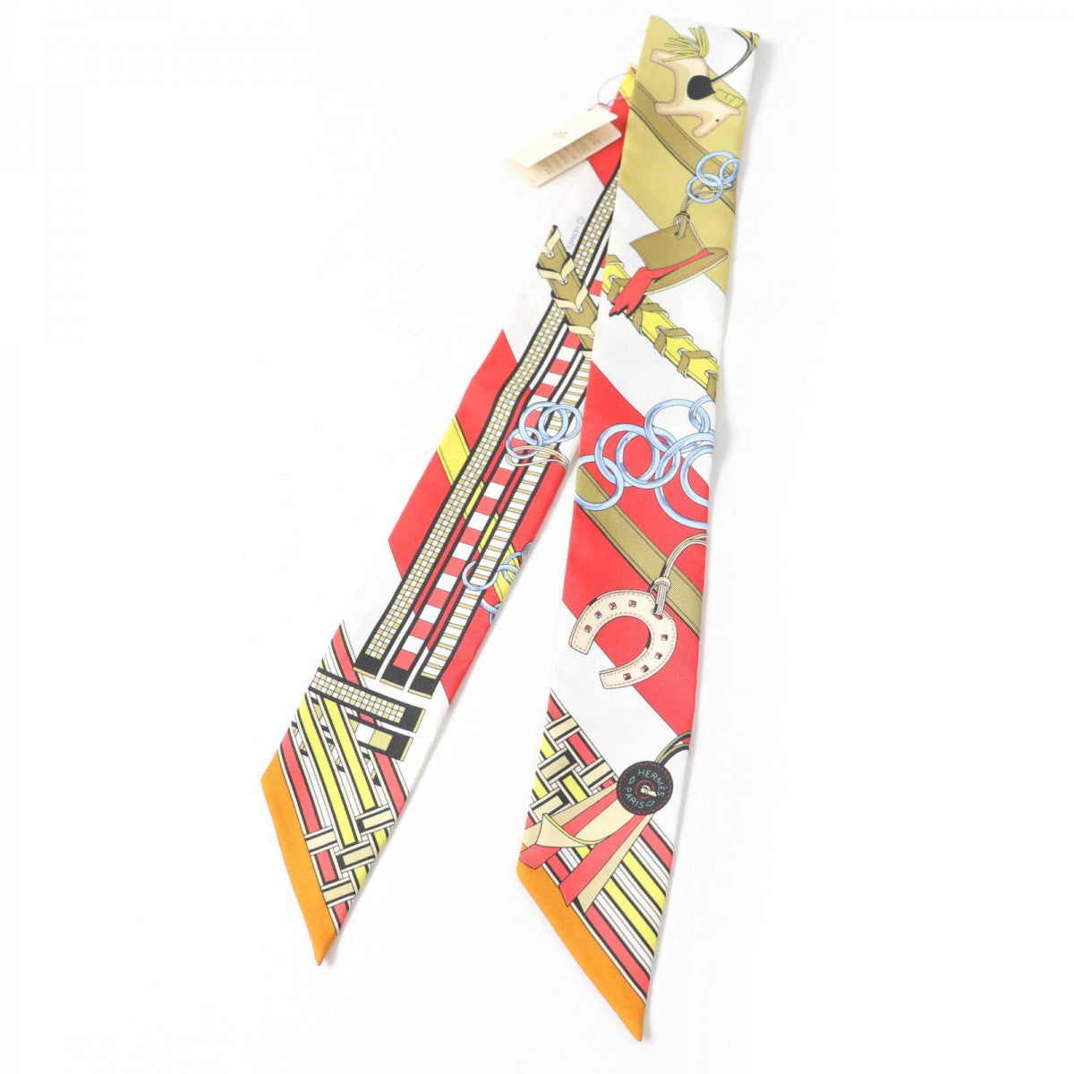 HERMES scarf silk multicolor Brides and Charms