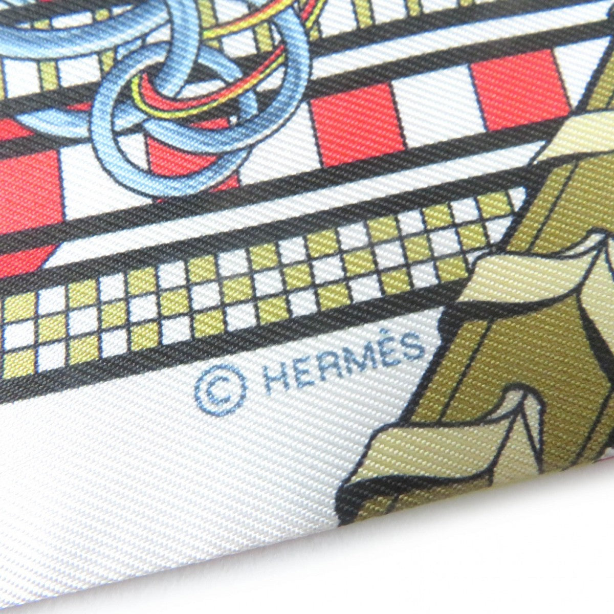 HERMES scarf silk multicolor Brides and Charms
