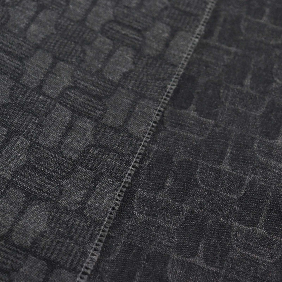 GUCCI Scarf cashmere Gray type All-over pattern