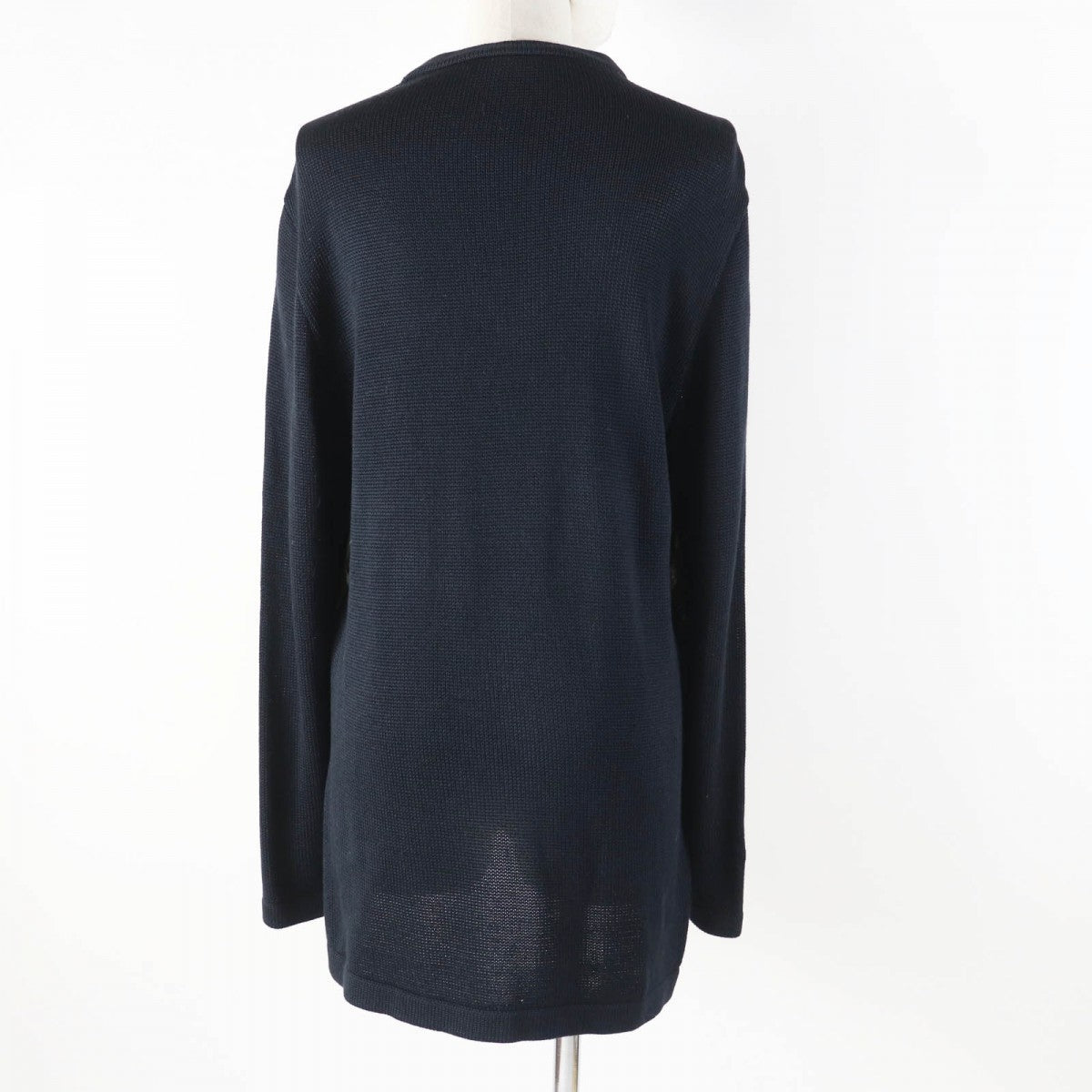 HERMES knit silk Black Brown Multi Margiela period LES DANSES DES INDIENS Indian Dance XL