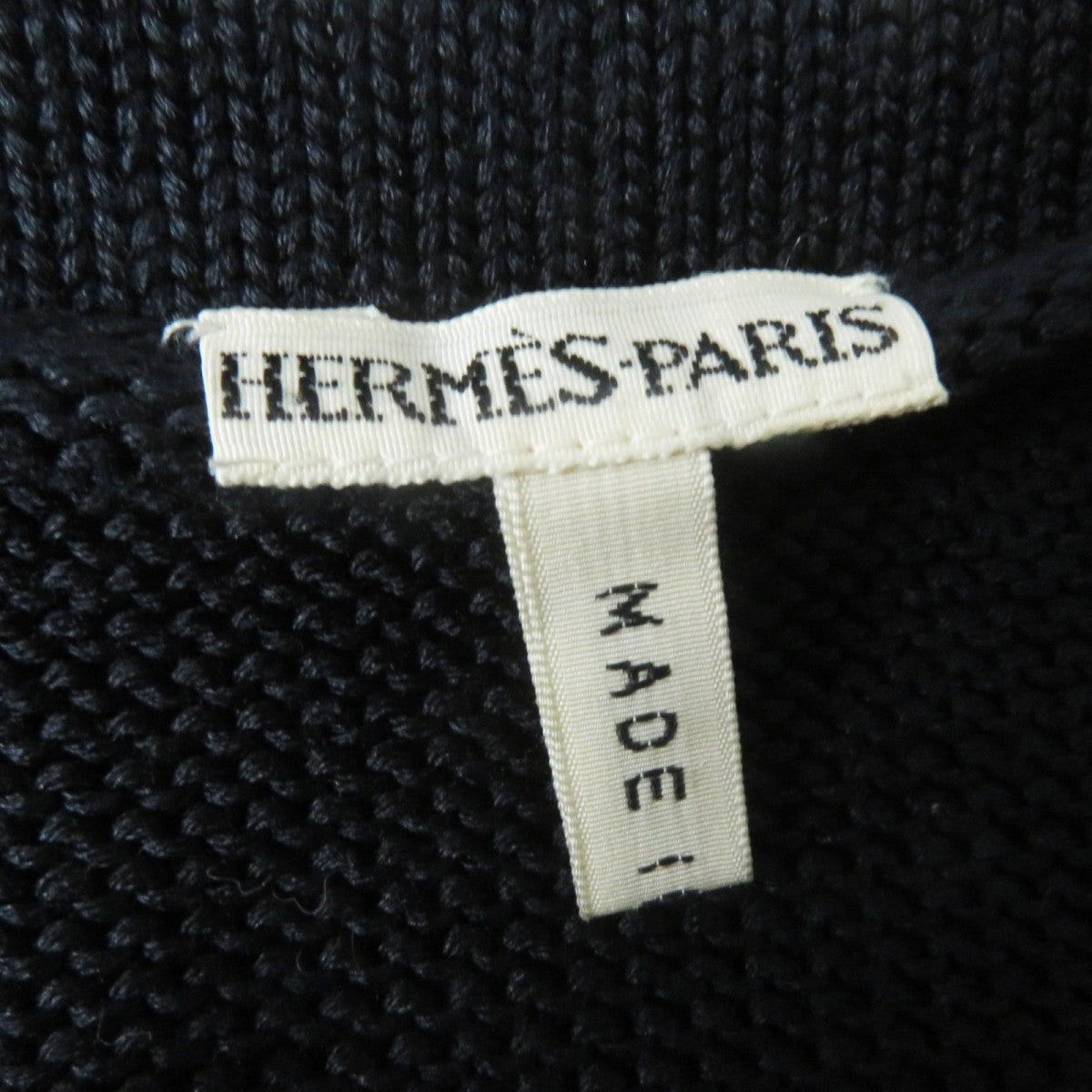 HERMES knit silk Black Brown Multi Margiela period LES DANSES DES INDIENS Indian Dance XL