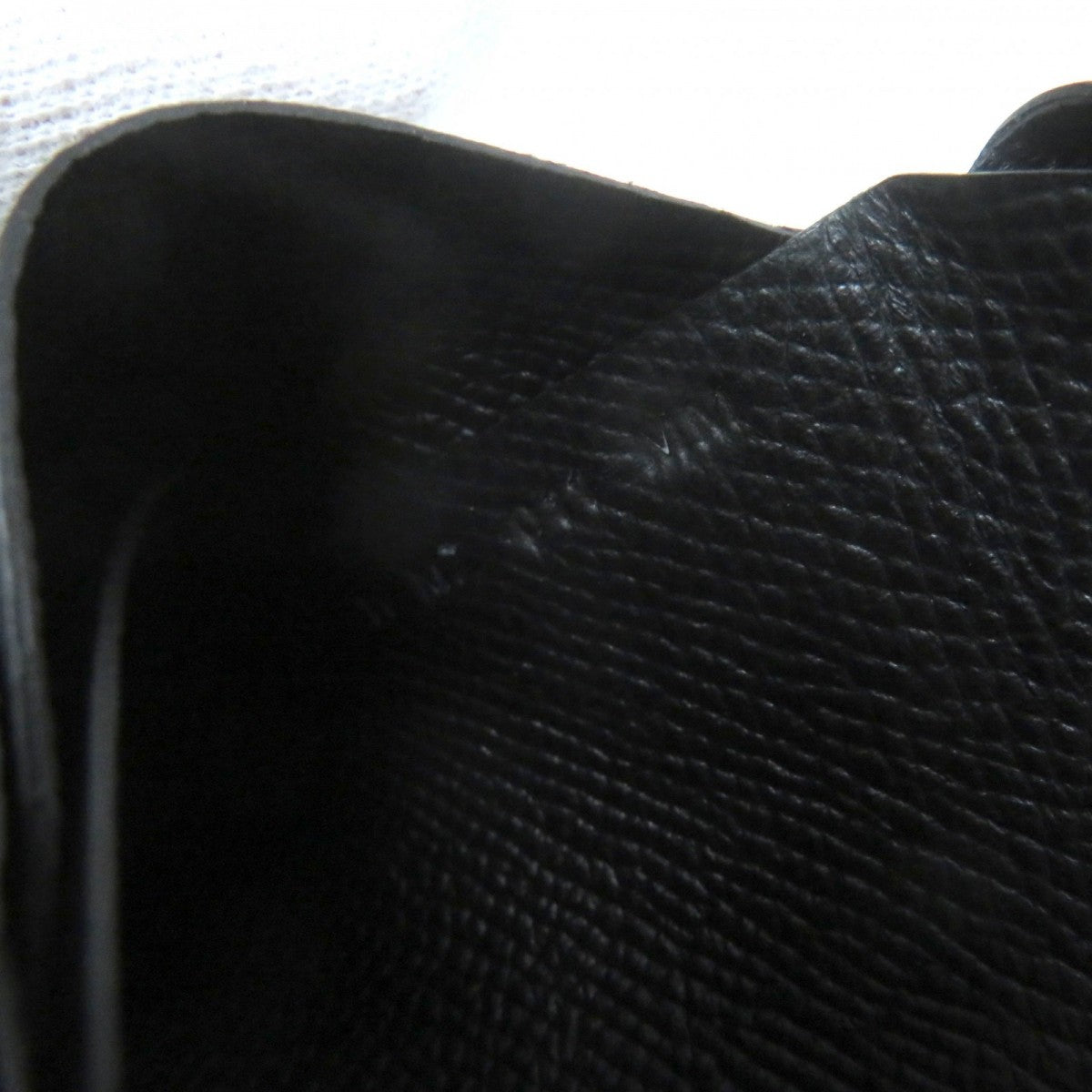 HERMES Coin case Epsom black Calvi duo