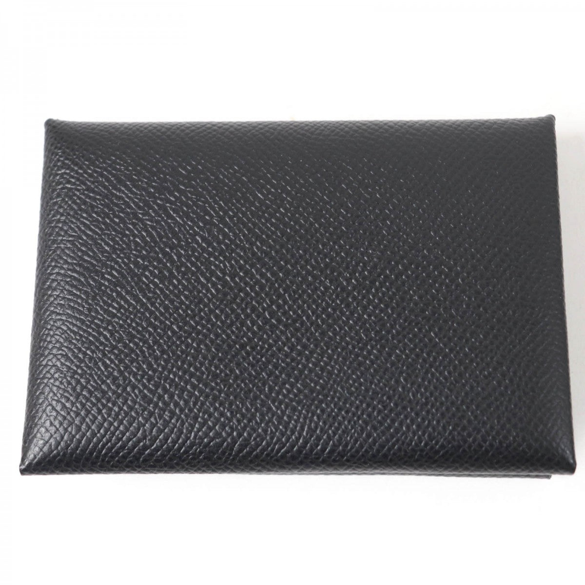 HERMES Coin case Epsom black Calvi duo