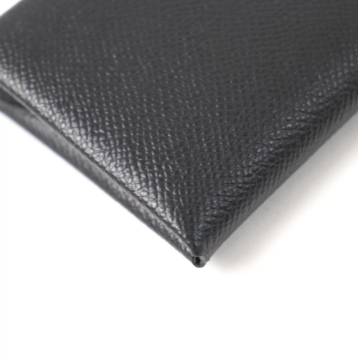 HERMES Coin case Epsom black Calvi duo