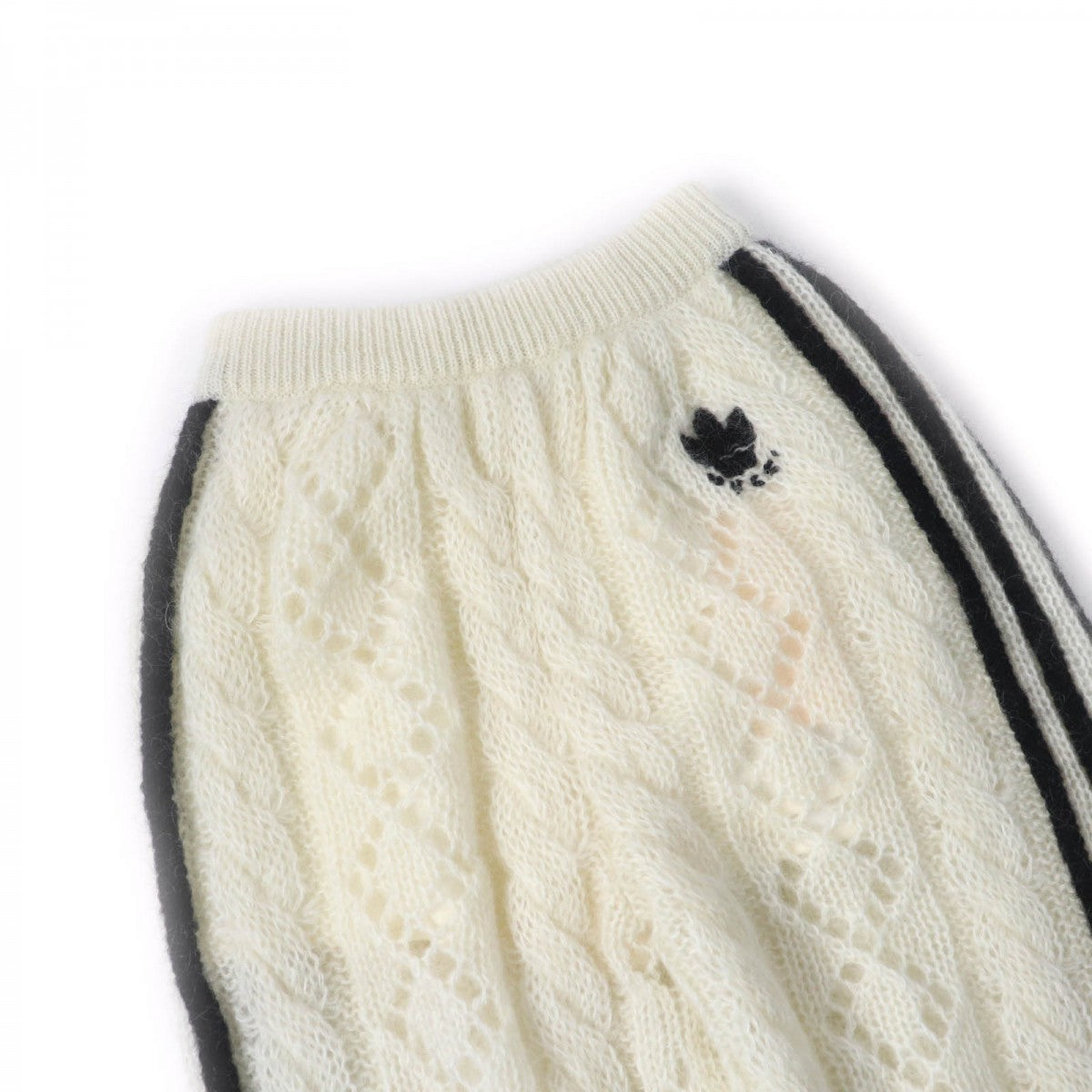 GUCCI Pants 721504 mohair Ivory black XS