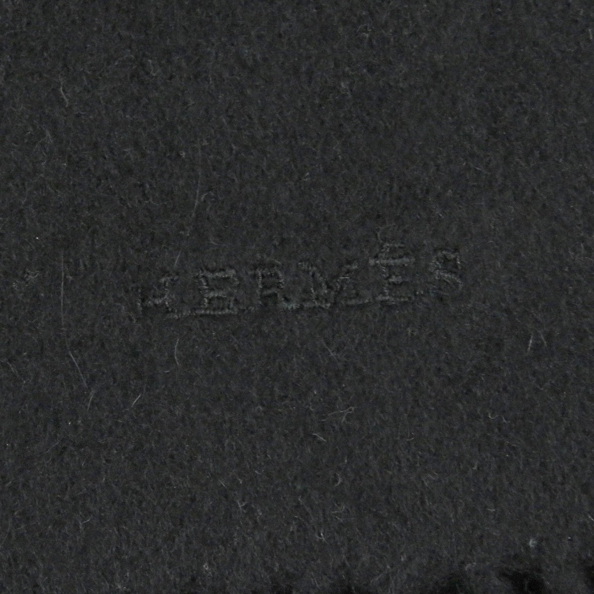 HERMES Scarf cashmere black