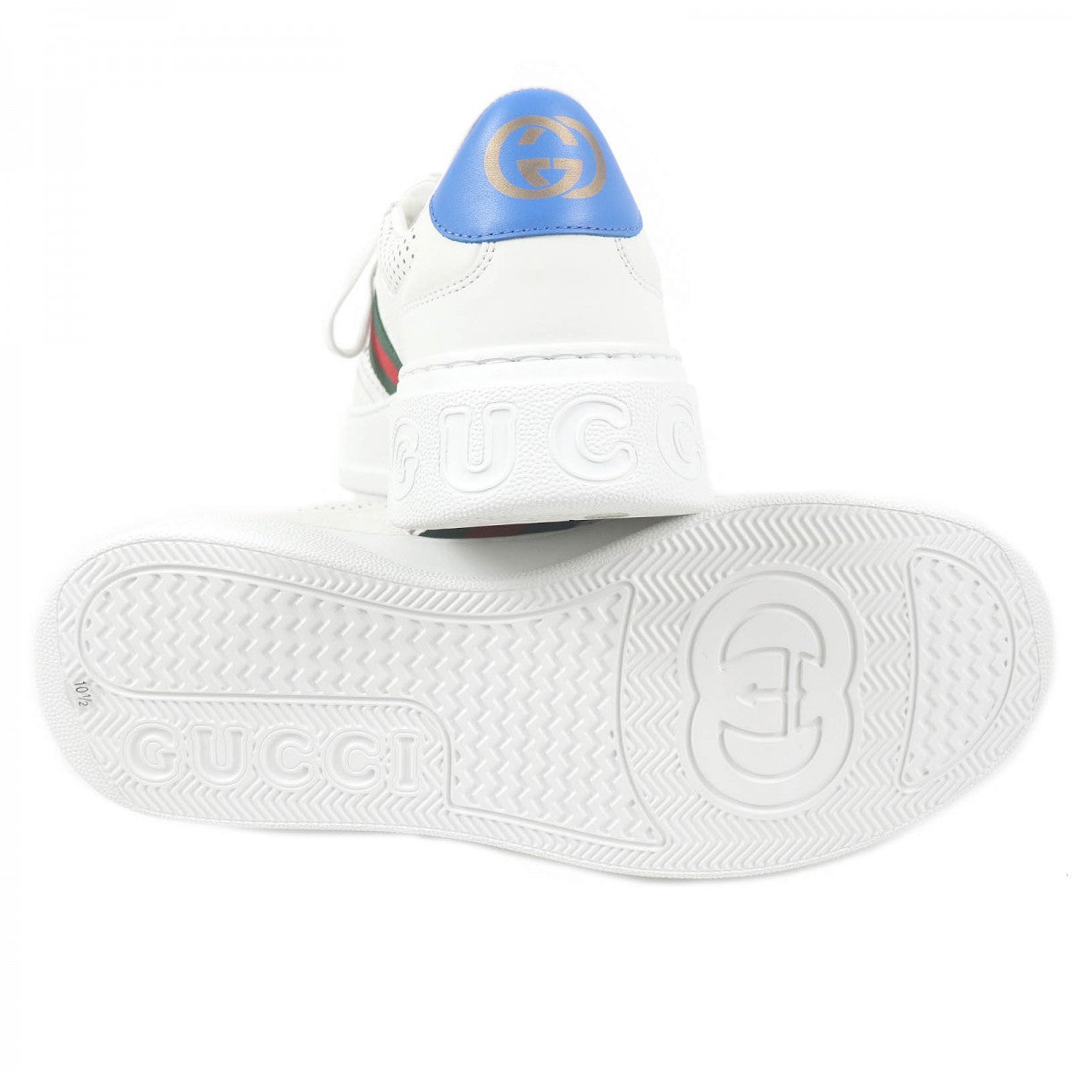 GUCCI Low cut sneakers 669698 leather white 10.5