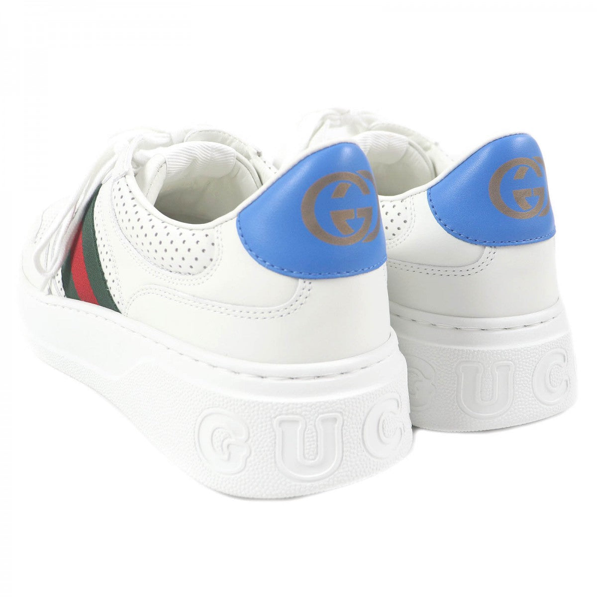 GUCCI Low cut sneakers 669698 leather white 10.5