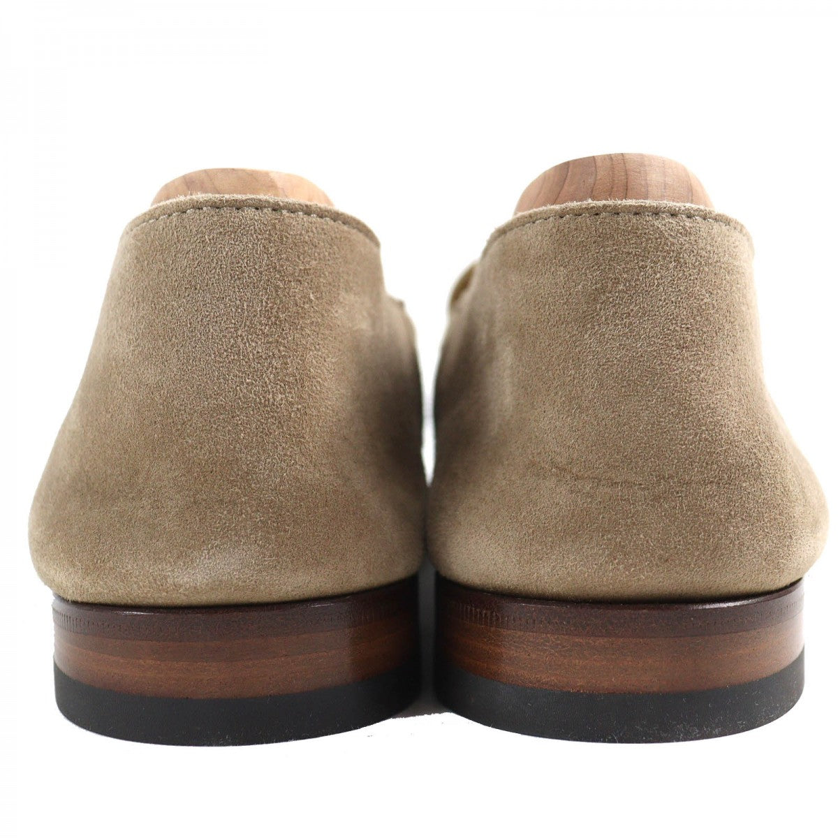 HERMES Moccasin 221980Z Suede leather Beige type Eclipse 39.5