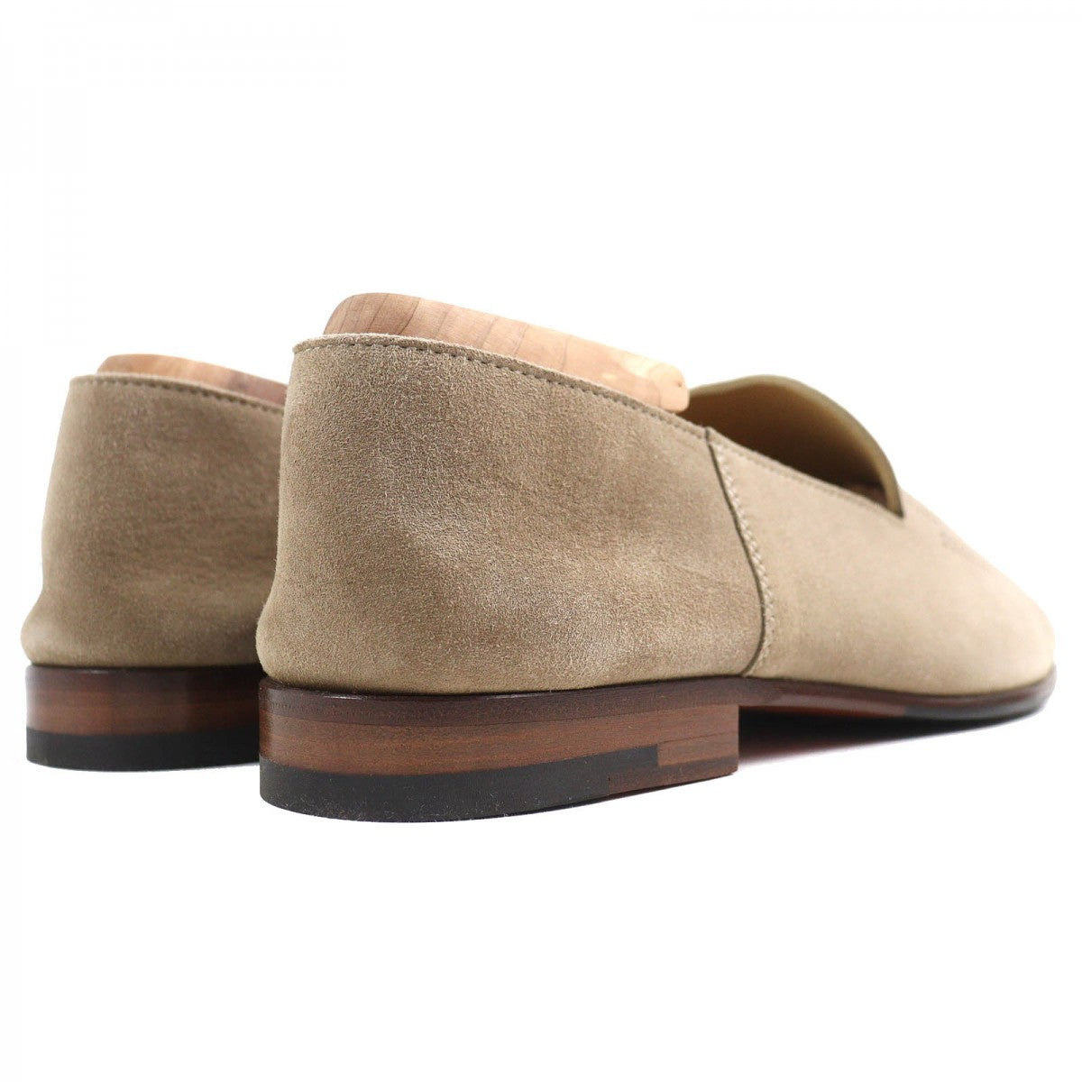 HERMES Moccasin 221980Z Suede leather Beige type Eclipse 39.5