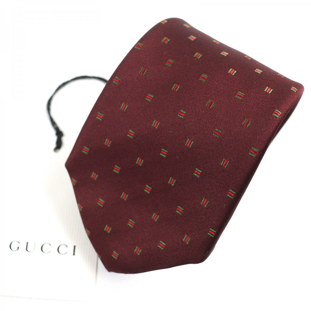 GUCCI tie 406354 silk Bordeauxtype