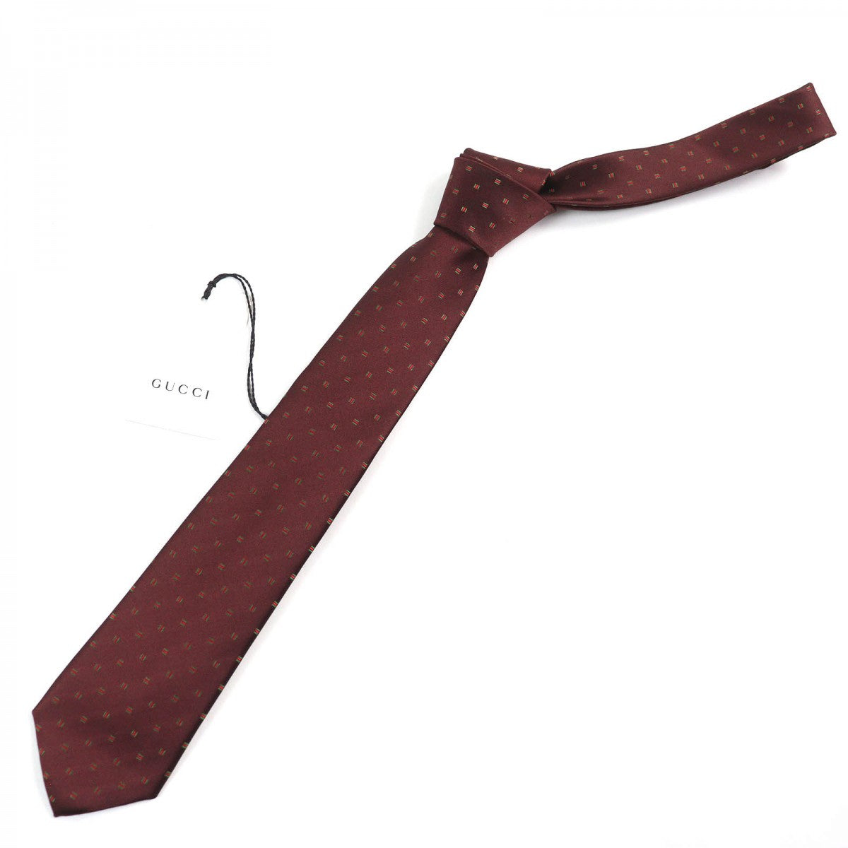 GUCCI tie 406354 silk Bordeauxtype