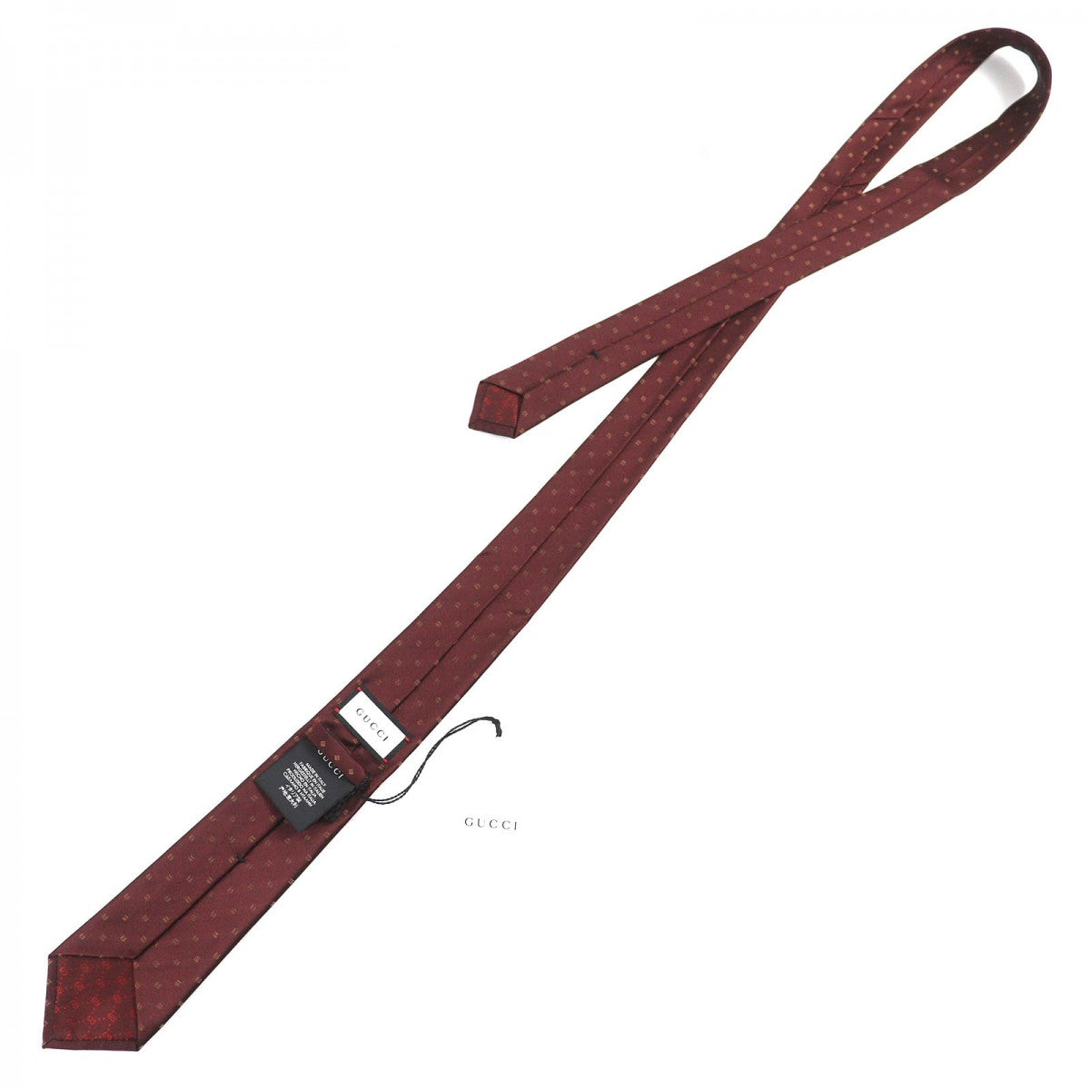 GUCCI tie 406354 silk Bordeauxtype