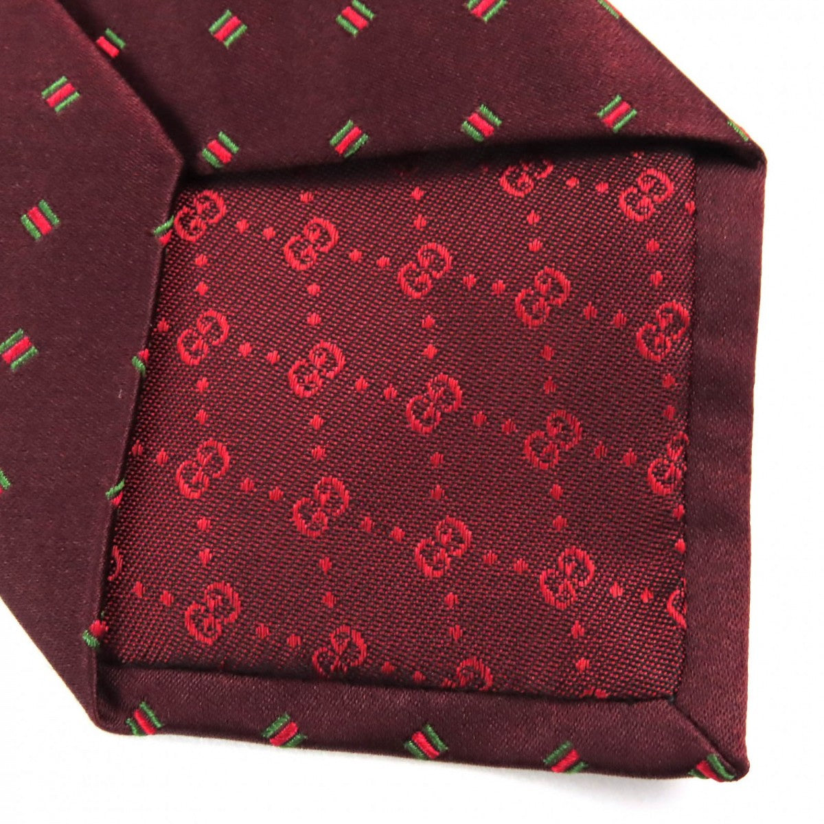 GUCCI tie 406354 silk Bordeauxtype