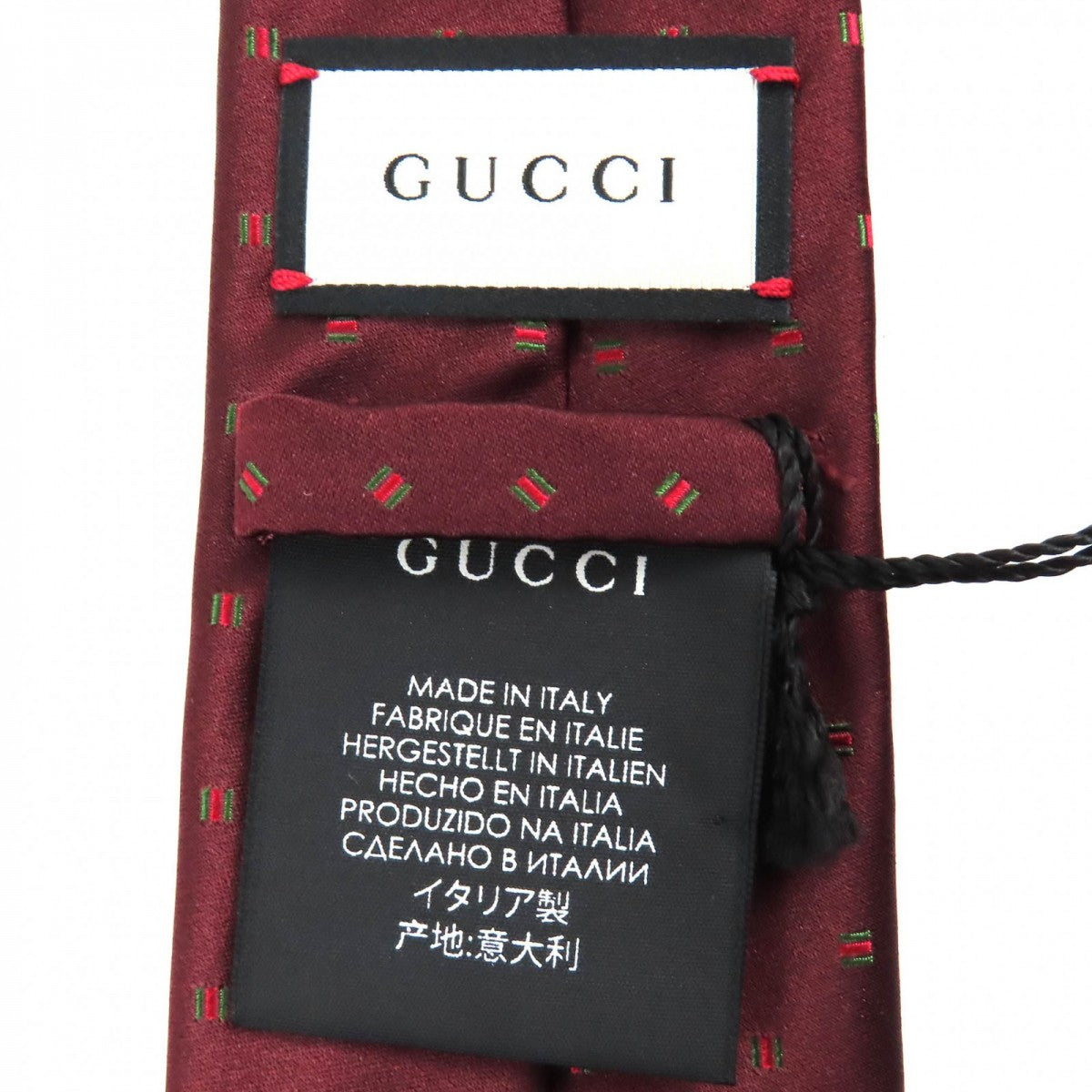 GUCCI tie 406354 silk Bordeauxtype