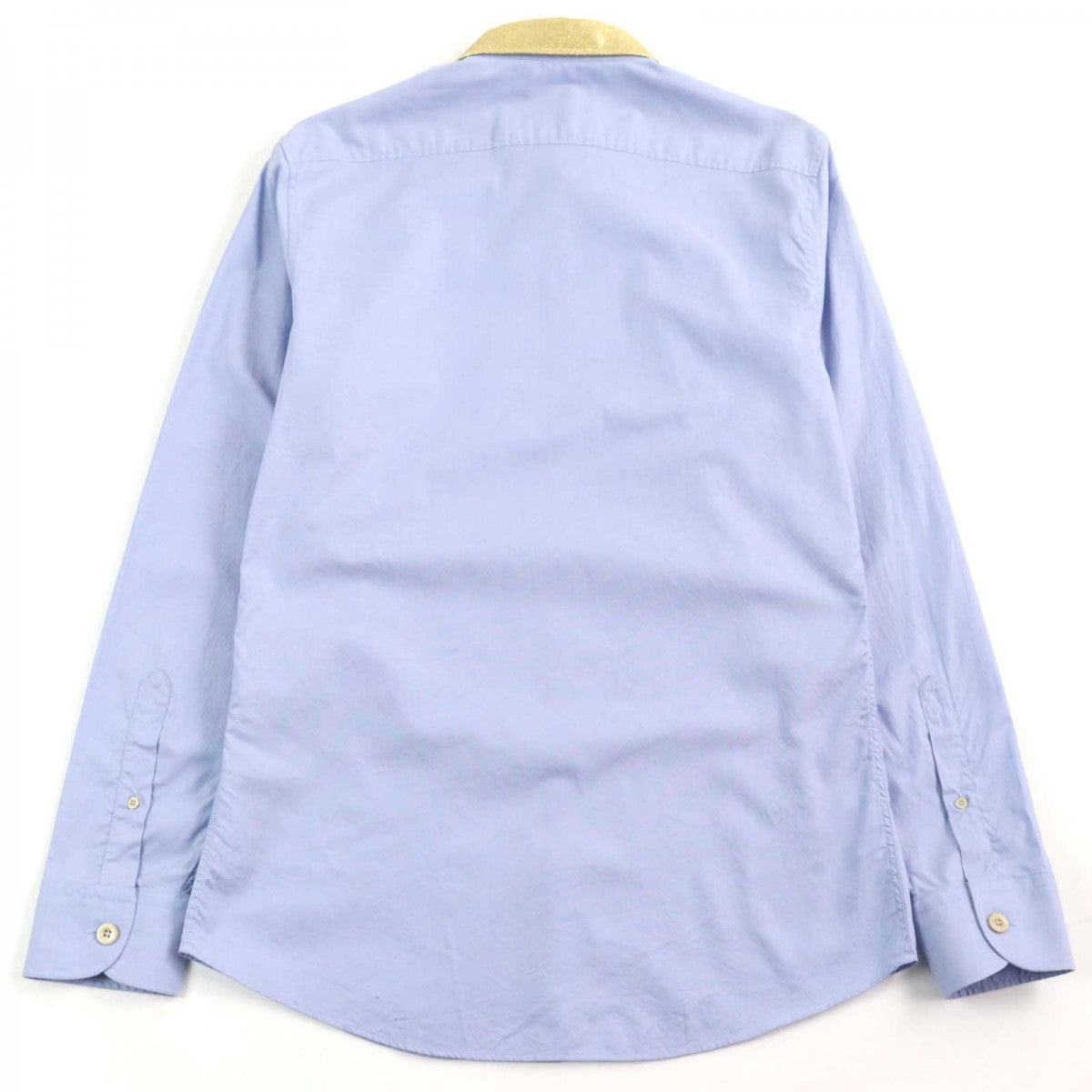 GUCCI Long sleeve shirt 521946 cotton Blue gold 41|16