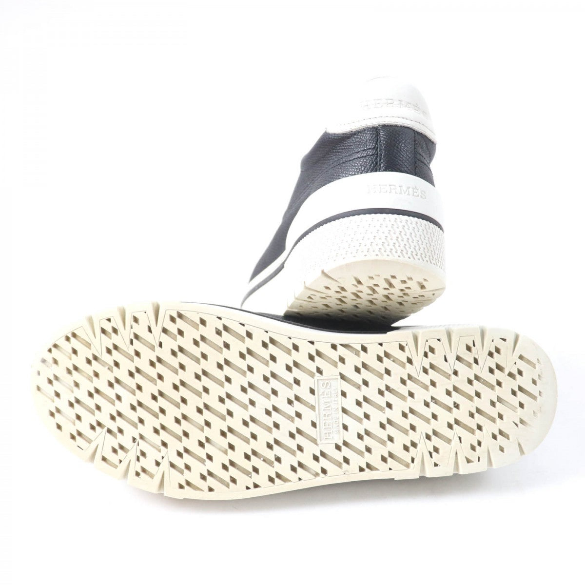 HERMES Low cut sneakers leather black voltage 36