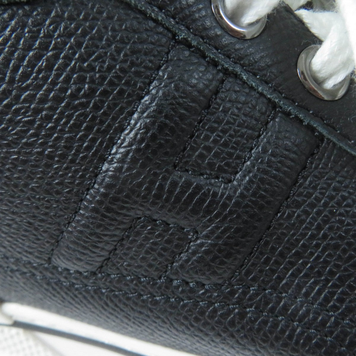 HERMES Low cut sneakers leather black voltage 36
