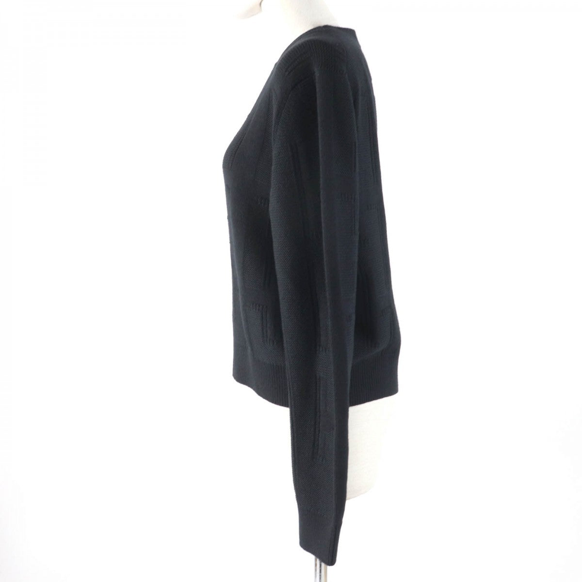 HERMES knit wool black 38