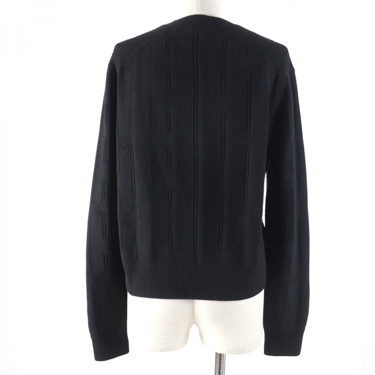 HERMES knit wool black 38
