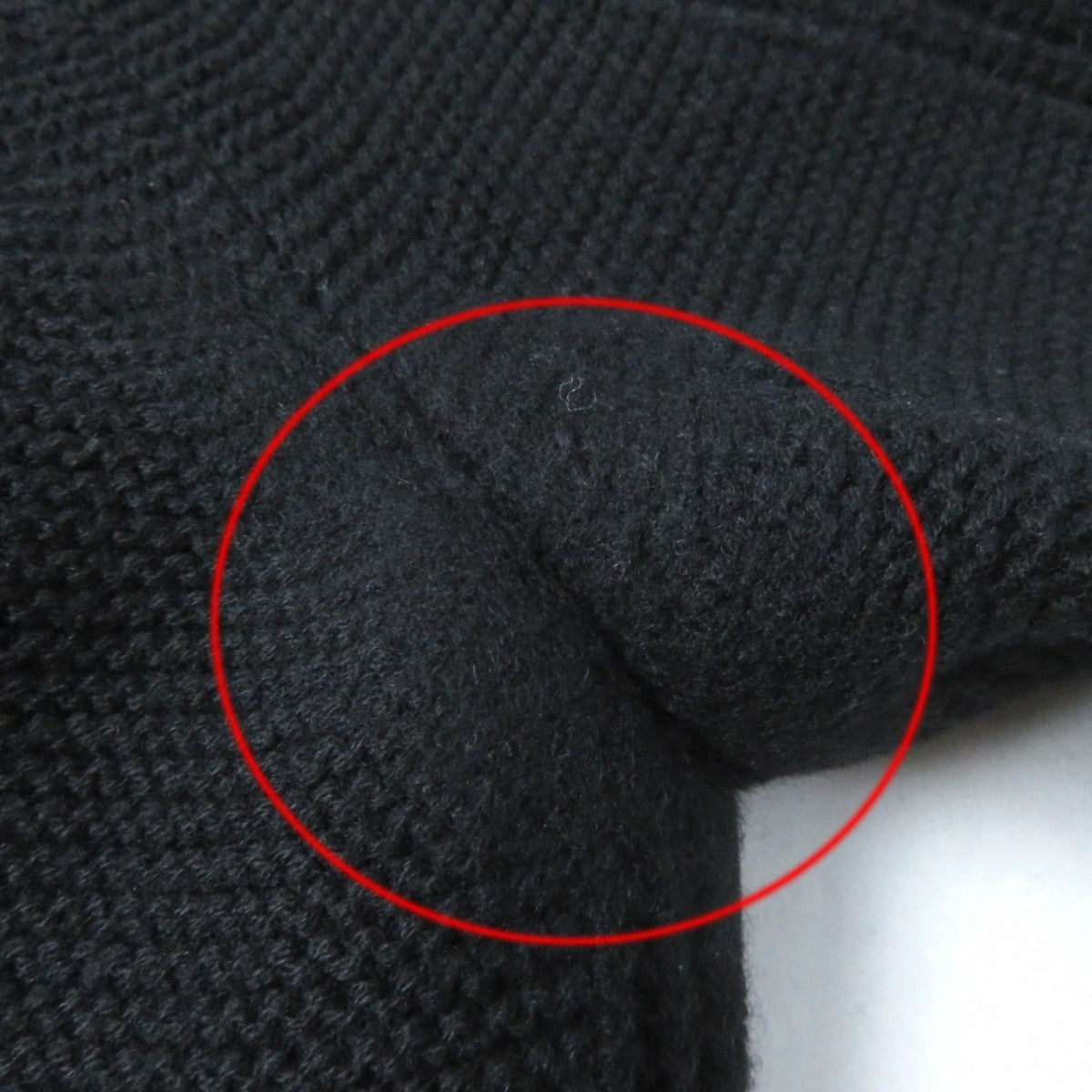 HERMES knit wool black 38