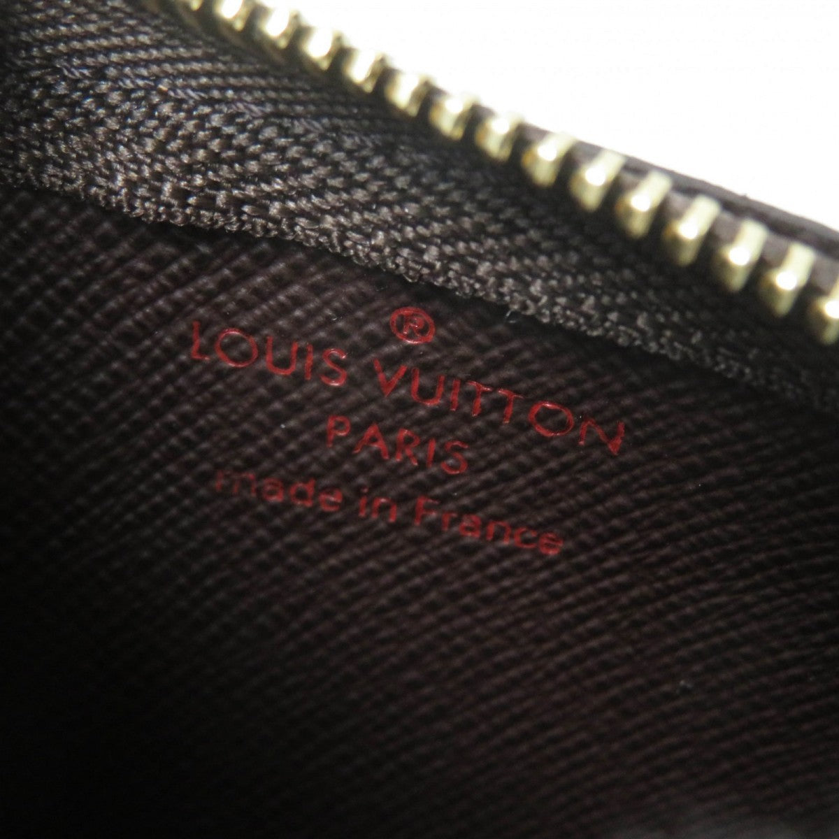 LOUIS VUITTON Coin case N62658 Damier canvas Brown Card Key case Key holder Pochette Cle