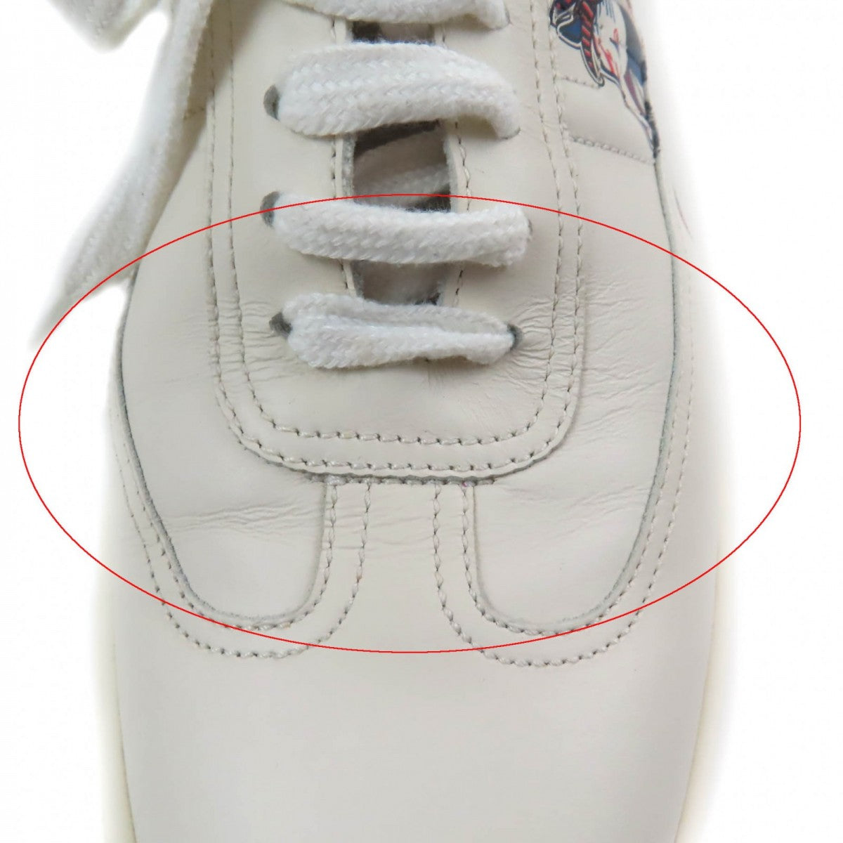 HERMES sneakers leather off white Quicker 38.5