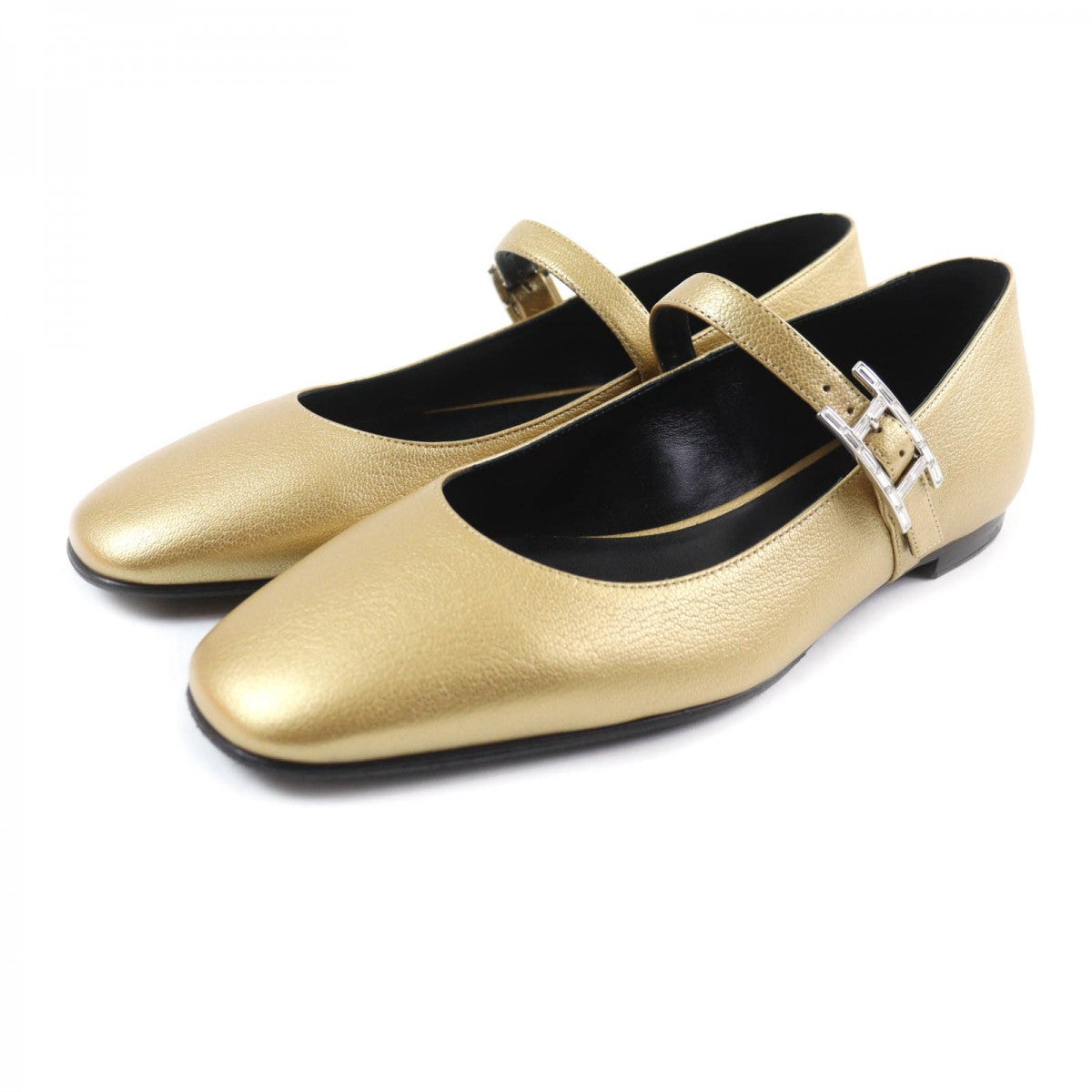 HERMES Ballet shoes leather Dore Jane 37.5