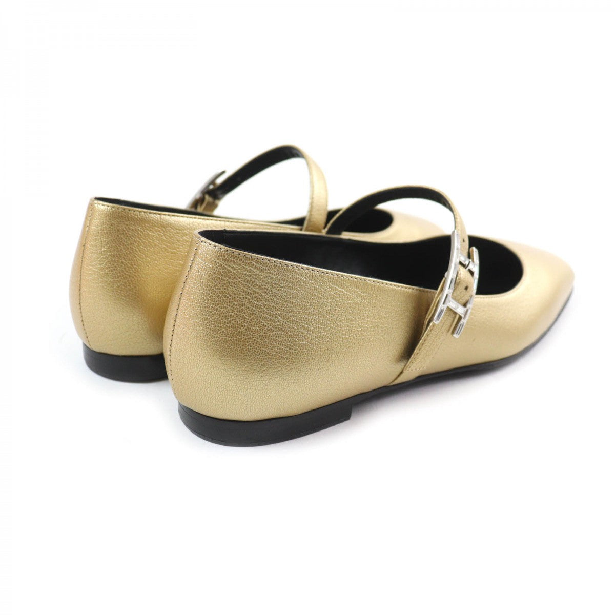 HERMES Ballet shoes leather Dore Jane 37.5
