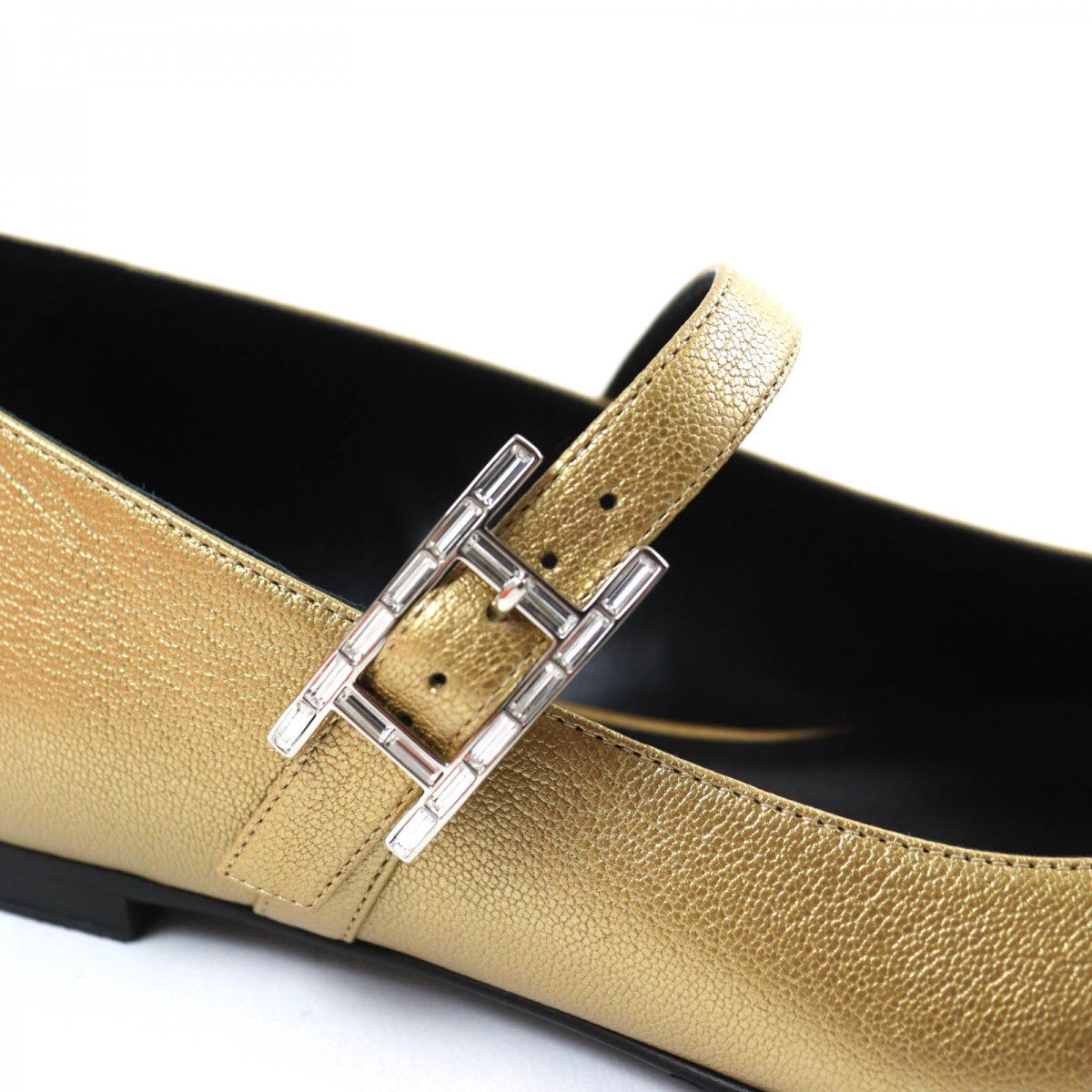 HERMES Ballet shoes leather Dore Jane 37.5