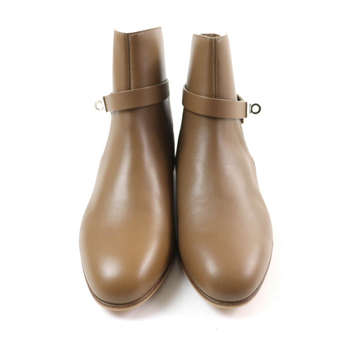 HERMES short boots leather Brown Neo 37.5