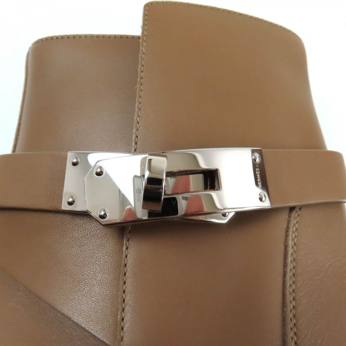 HERMES short boots leather Brown Neo 37.5
