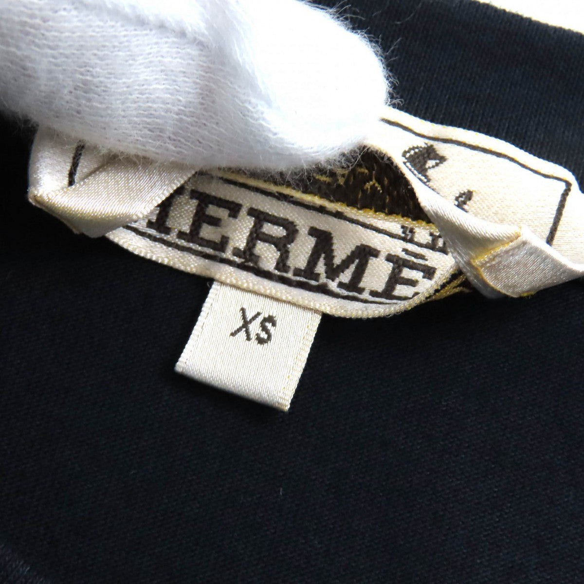 HERMES Short sleeve T-shirt cotton Navy Mega Chariot XS