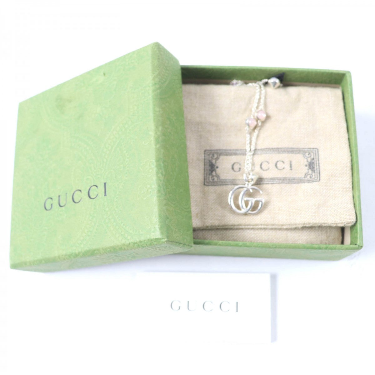 GUCCI Necklace 527399 AG925 Silver pink