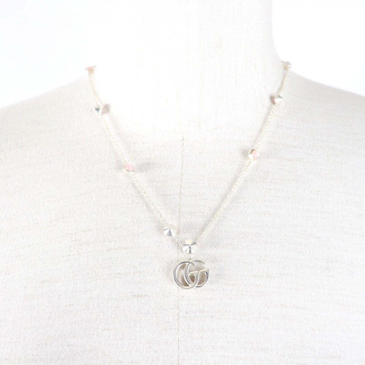 GUCCI Necklace 527399 AG925 Silver pink