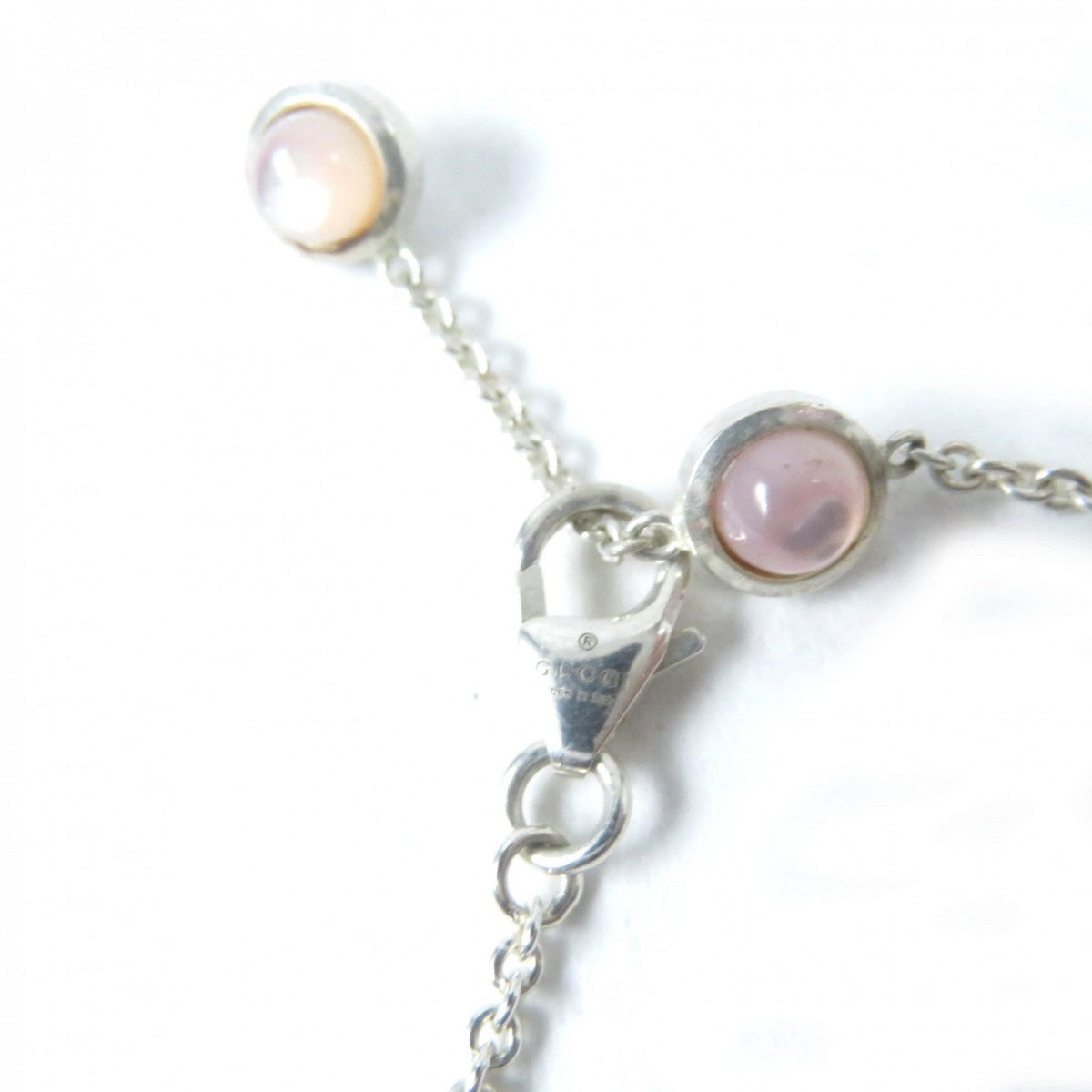 GUCCI Necklace 527399 AG925 Silver pink