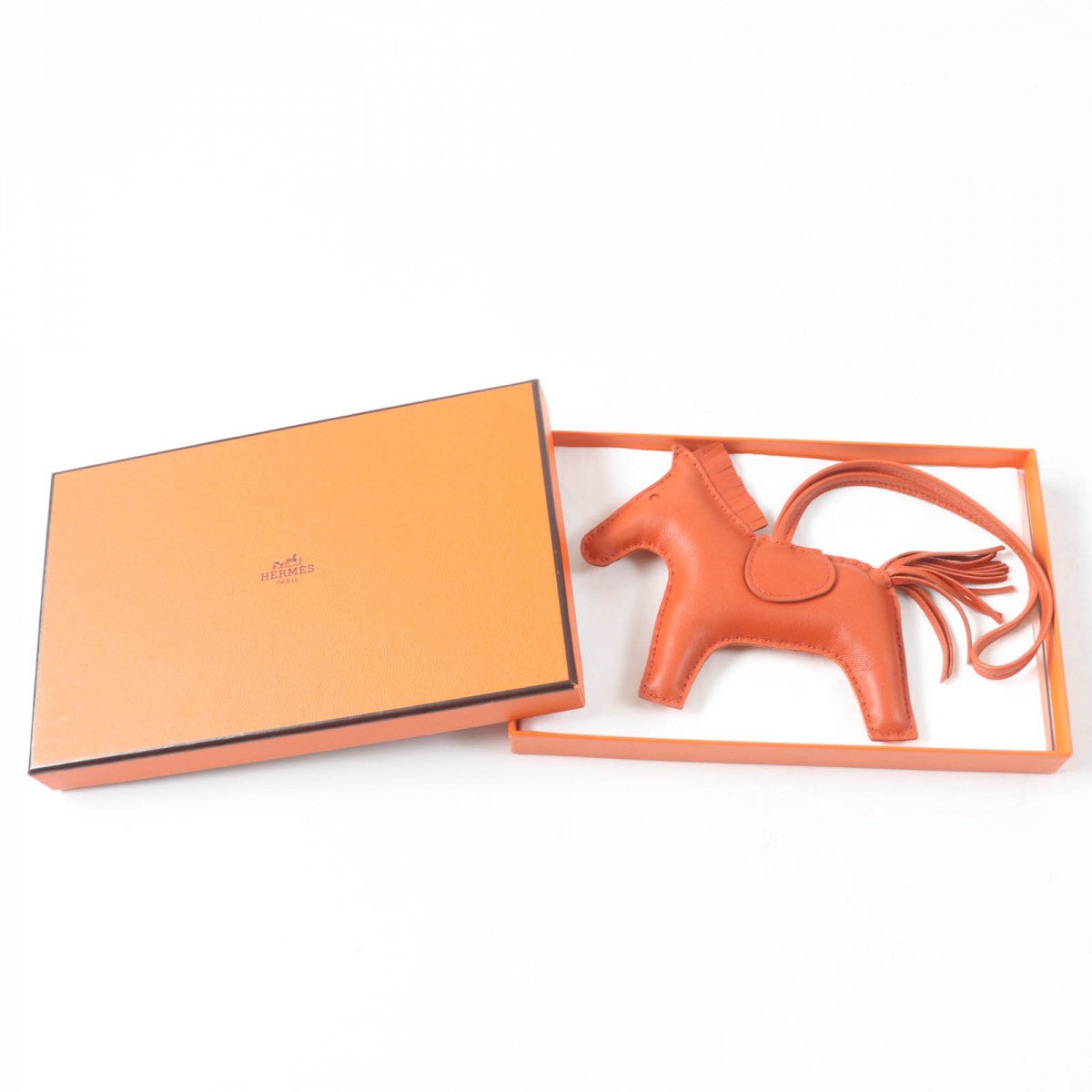 HERMES Bag charm Anyo Miro Orange Rodeo Charm GM