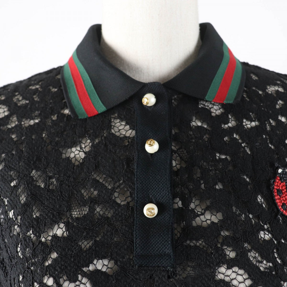 GUCCI Short sleeve polo shirt 434550 cotton black L
