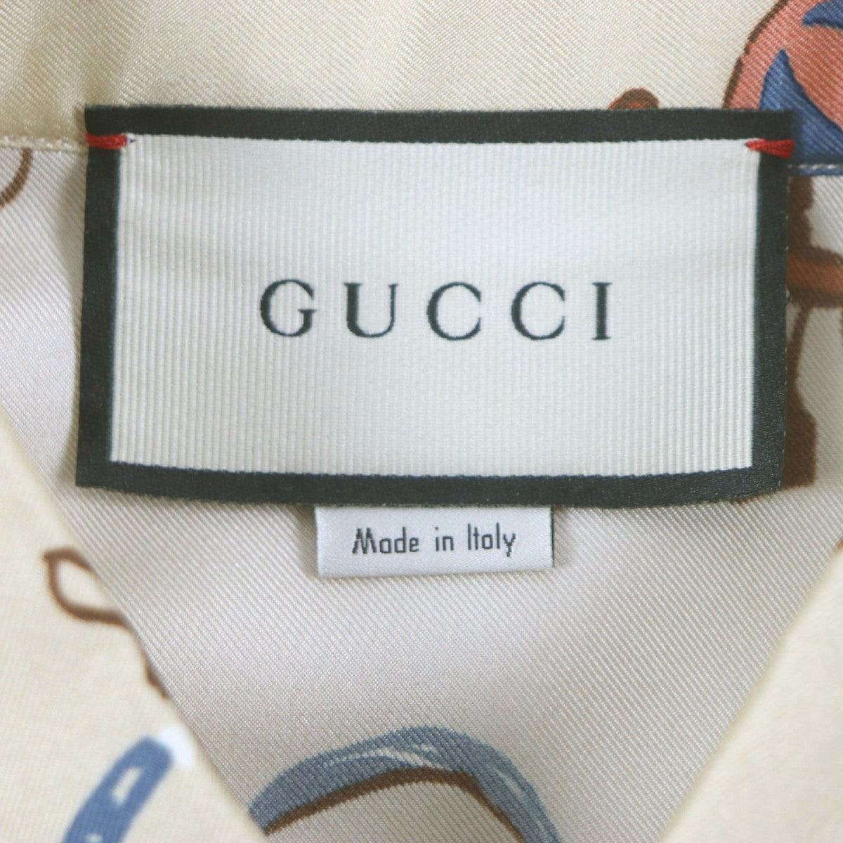 GUCCI Long sleeve shirt 586940 silk beige ZACME 50