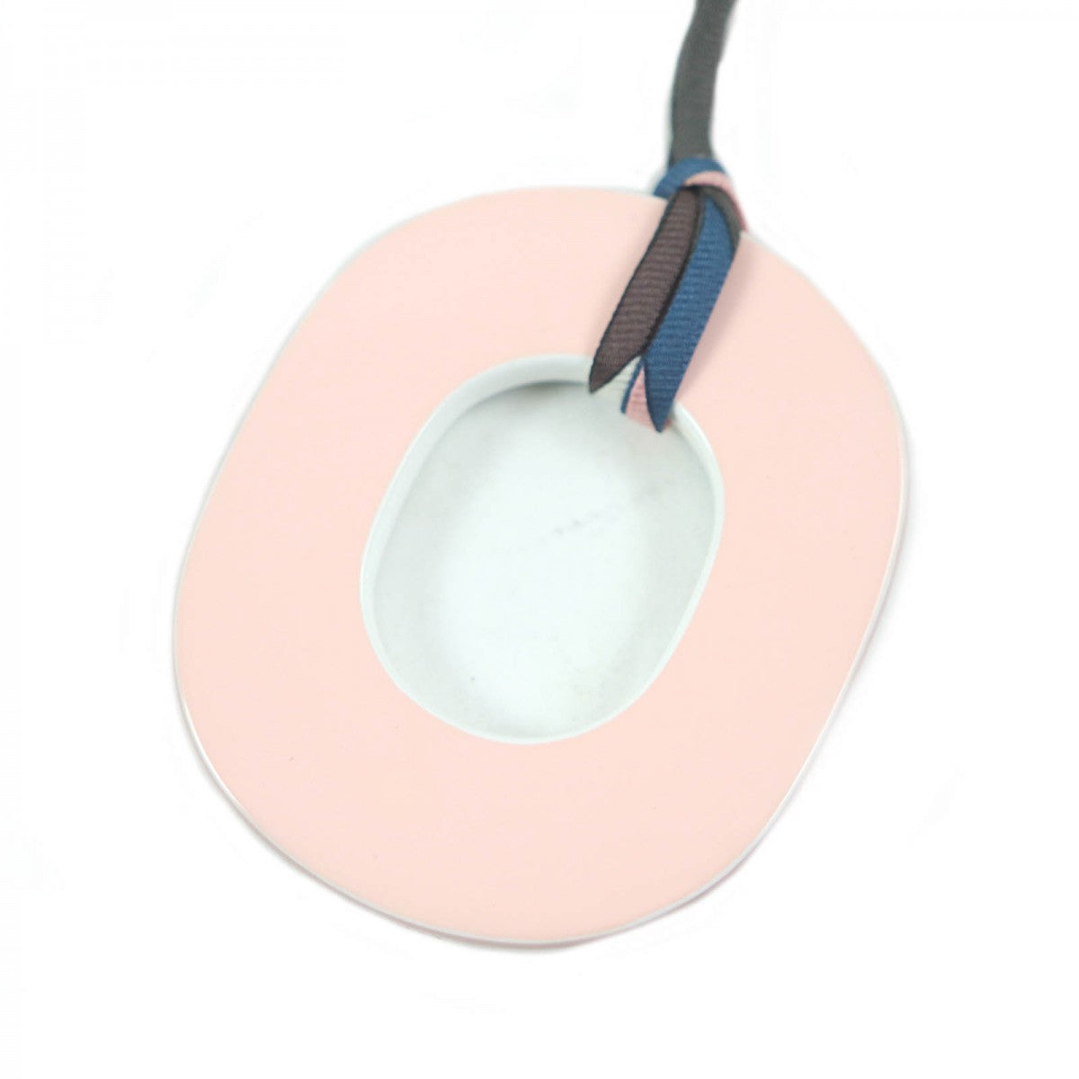 HERMES Necklace Buffalo horn pink Ism Pigman