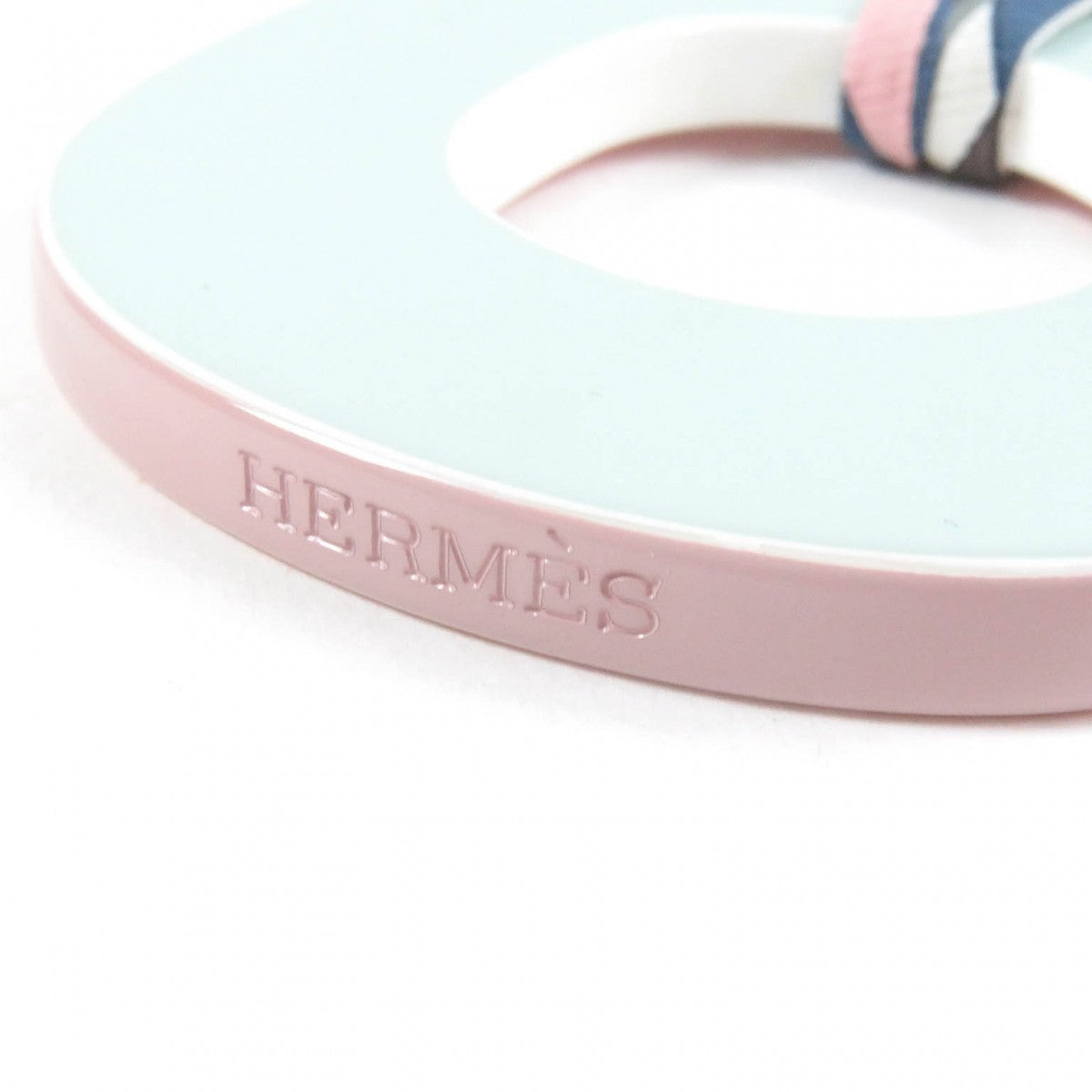 HERMES Necklace Buffalo horn pink Ism Pigman